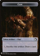 Clue // Golem Double-sided Token [The List Reprints]