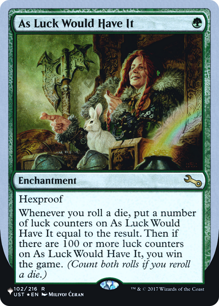As Luck Would Have It - The List (Unfinity Foil Edition) Foil