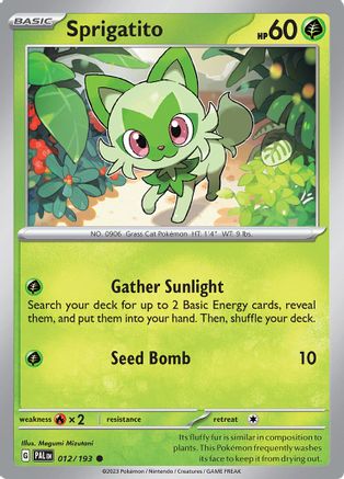 Sprigatito 012/193 [SV02 Paldea Evolved]