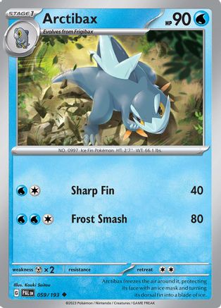 Arctibax 059/193 [SV02 Paldea Evolved]