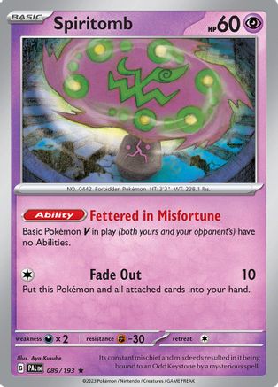 Spiritomb 089 [SV02 Paldea Evolved]