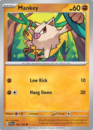 Mankey 106 [SV02 Paldea Evolved]