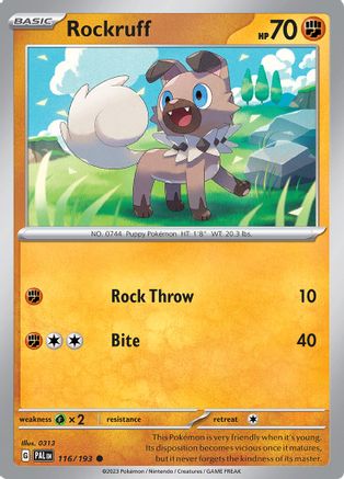 Rockruff 116 [SV02 Paldea Evolved]