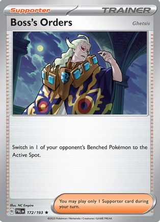Boss's Orders 172/193 [SV02 Paldea Evolved]