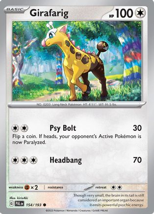 Girafarig 154 [SV02 Paldea Evolved]