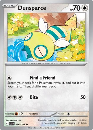 Dunsparce 156 [SV02 Paldea Evolved]