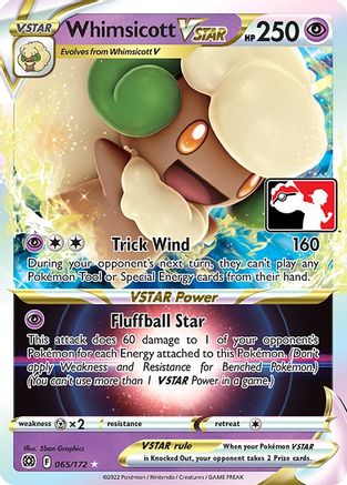 Whimsicott VSTAR - 65/172 [Prize Pack Series Cards] - Holofoil