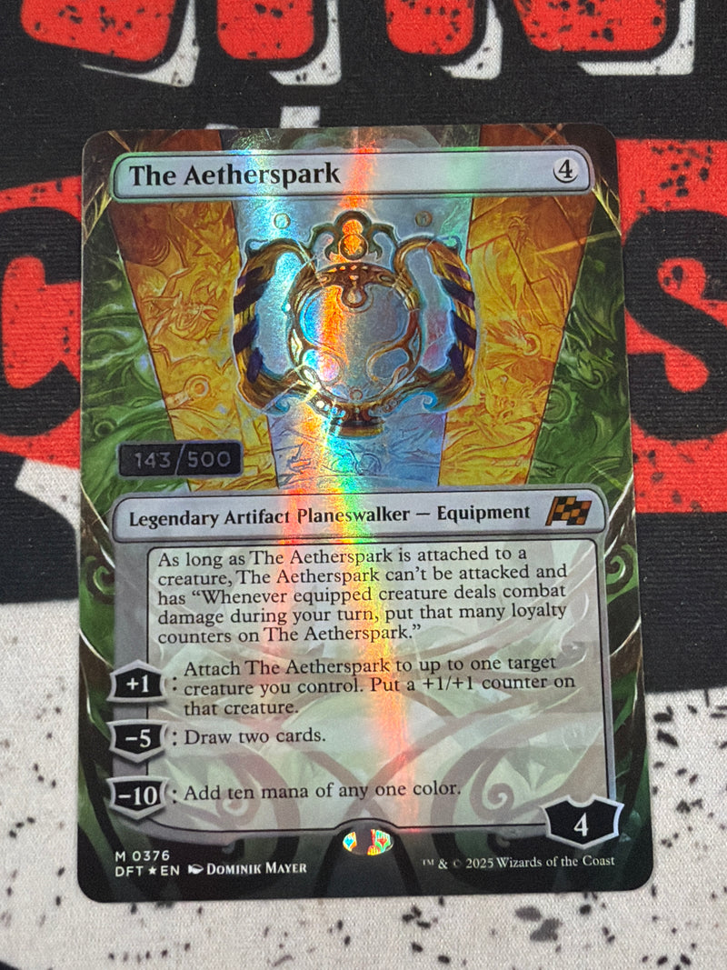 The Aetherspark [143/500] (Serial Numbered) (Borderless) [Aetherdrift] Foil