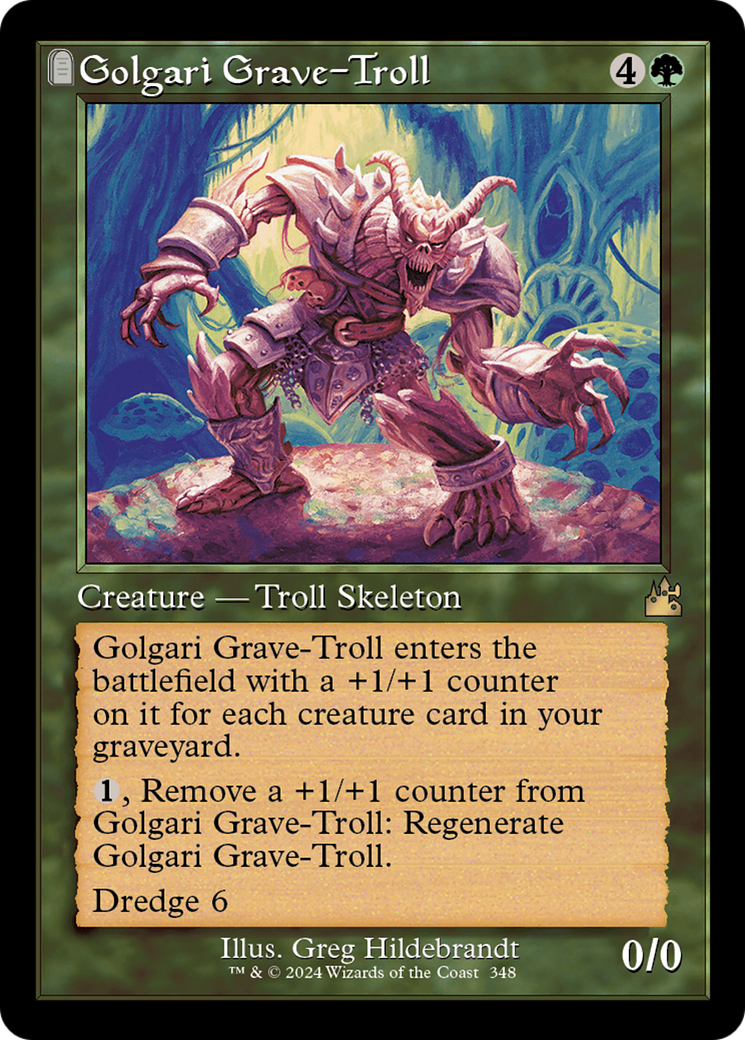 Golgari Grave-Troll (Retro Frame) - [Ravnica Remastered]: (tombstone)
