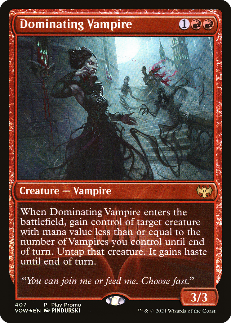 Dominating Vampire [Innistrad: Crimson Vow] Foil