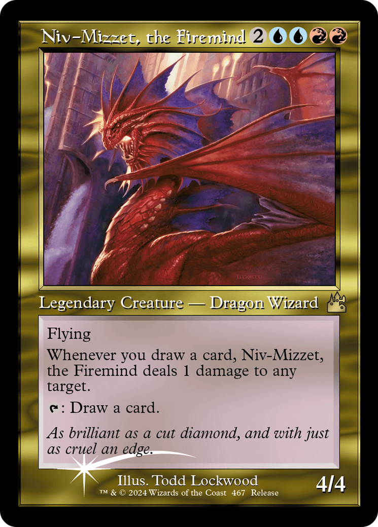 Niv-Mizzet, the Firemind (Retro Frame) - [Ravnica Remastered] Foil