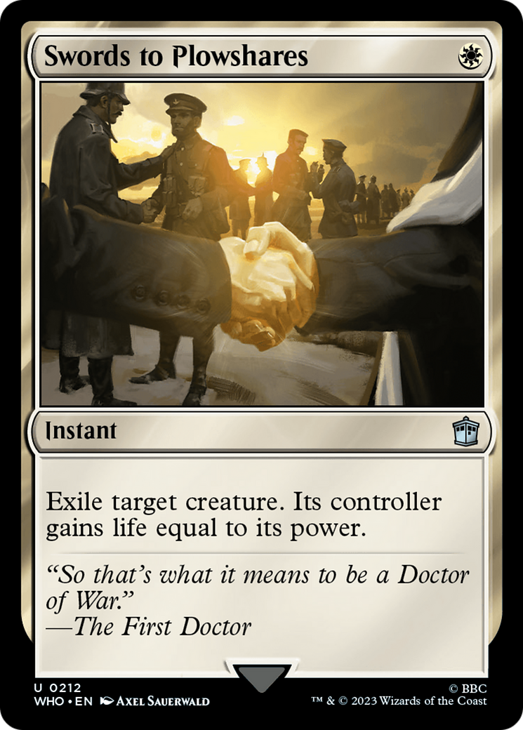 Swords to Plowshares - [Doctor Who]