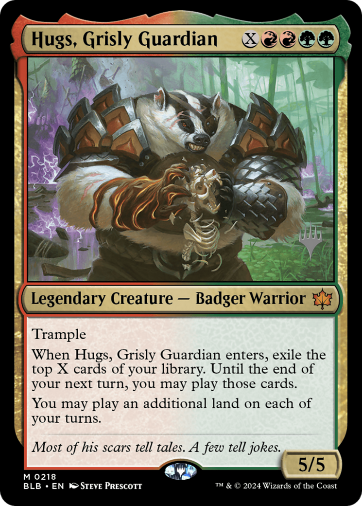 Hugs, Grisly Guardian [Bloomburrow Promos]