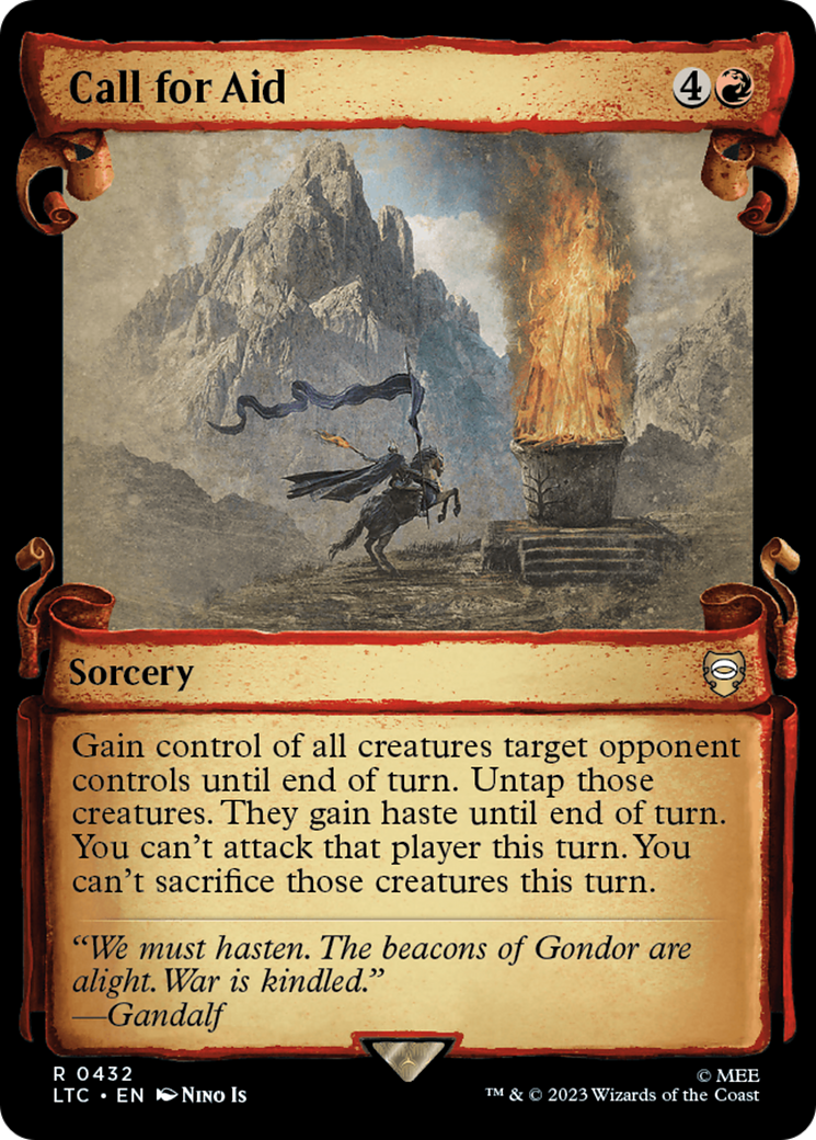 Call for Aid (Showcase Scrolls) - Tales of Middle-earth Commander: (Showcase)