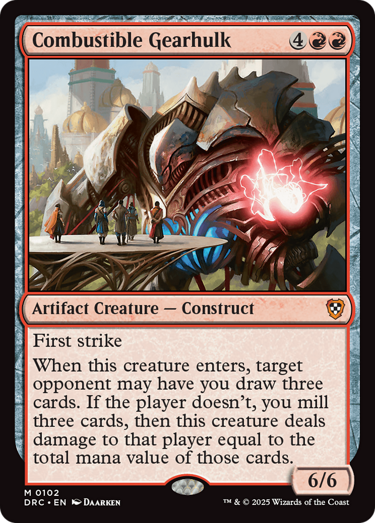 Combustible Gearhulk [Commander: Aetherdrift]