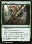 Return to Nature [Dungeons & Dragons: Adventures in the Forgotten Realms Commander]