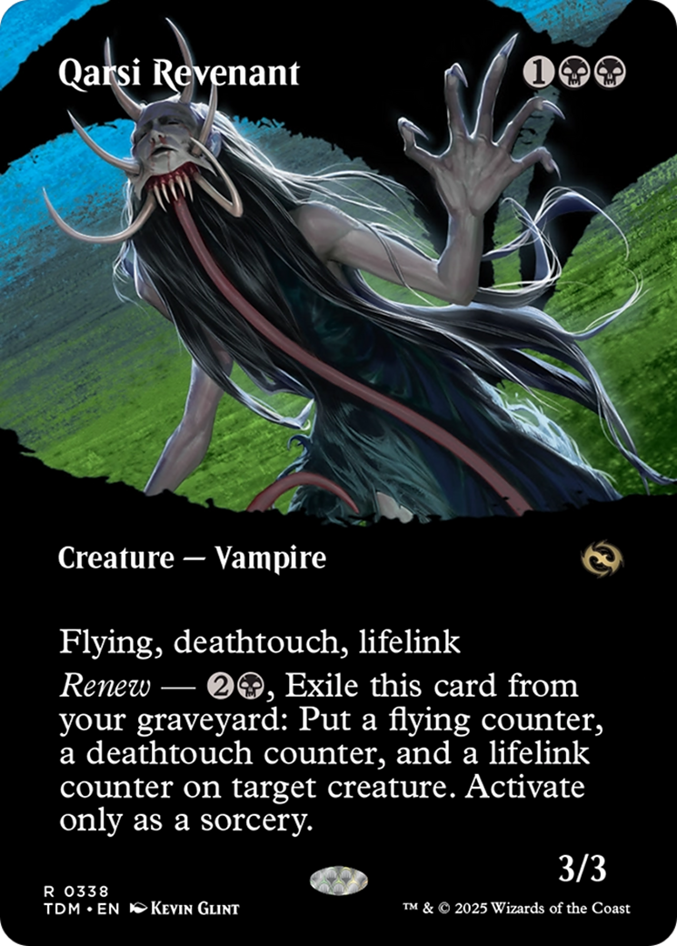 Qarsi Revenant (Borderless) - [Tarkir: Dragonstorm]: (Showcase)