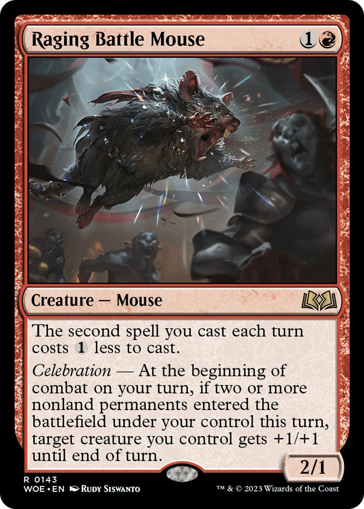 Raging Battle Mouse - [Wilds of Eldraine]