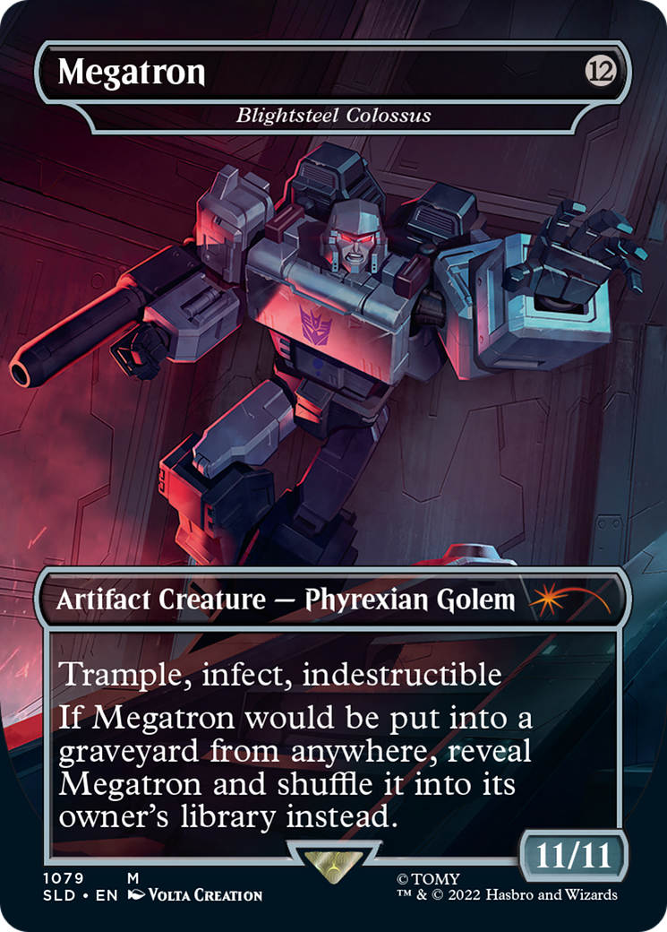 Megatron - Blightsteel Colossus [Secret Lair Drop] (Borderless)