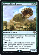 Colossal Rattlewurm [Outlaws of Thunder Junction Prerelease Promos]