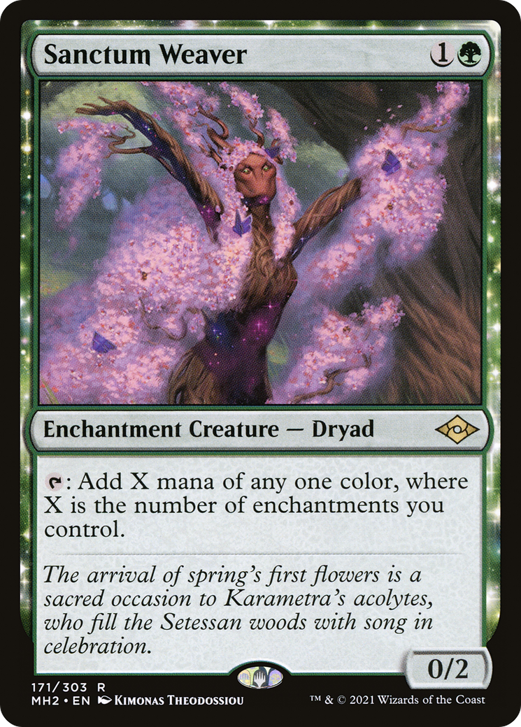 Sanctum Weaver - [Modern Horizons 2]: (enchantment)