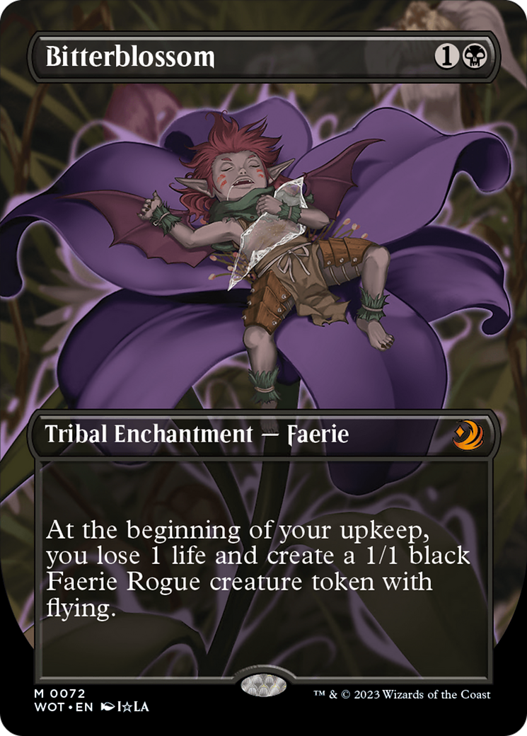 Bitterblossom (Anime Borderless) - Wilds of Eldraine: Enchanting Tales