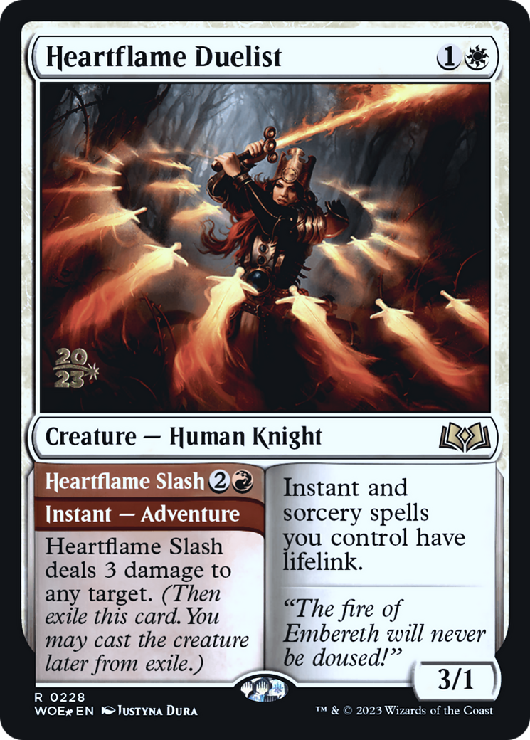 Heartflame Duelist [Wilds of Eldraine Promos] Foil
