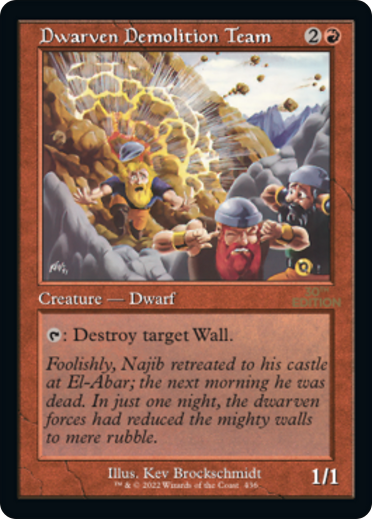 Dwarven Demolition Team (Retro Frame) [30th Anniversary Edition]