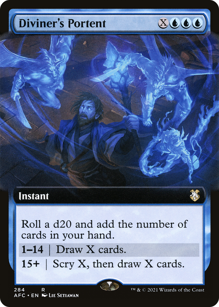 Diviner's Portent (Extended Art): (Extended Art) [Forgotten Realms Commander]