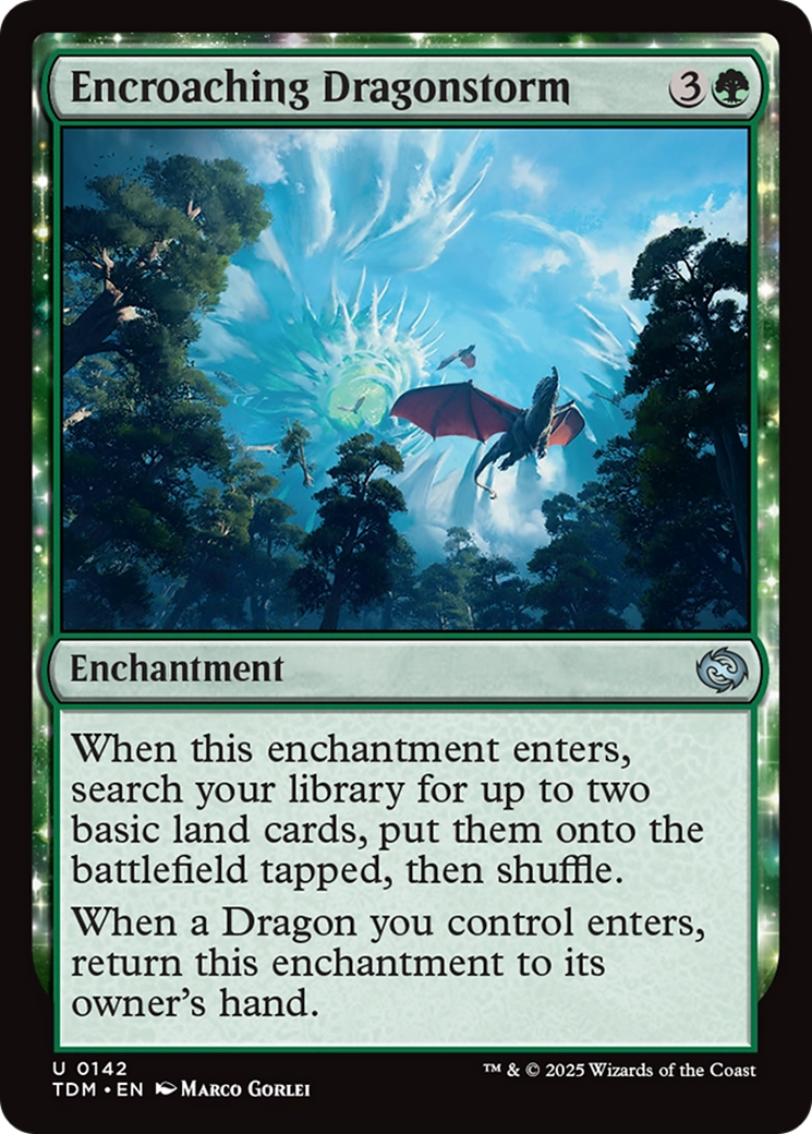 Encroaching Dragonstorm: (enchantment) [Tarkir: Dragonstorm]