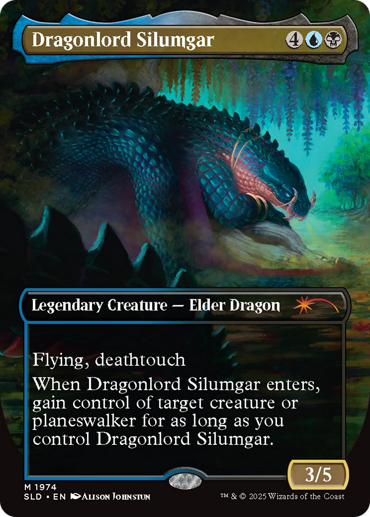 Dragonlord Silumgar (Borderless) [Secret Lair Drop]