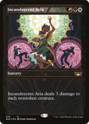 Incandescent Aria (Gilded Foil) - [Streets of New Capenna]: (Showcase) Foil