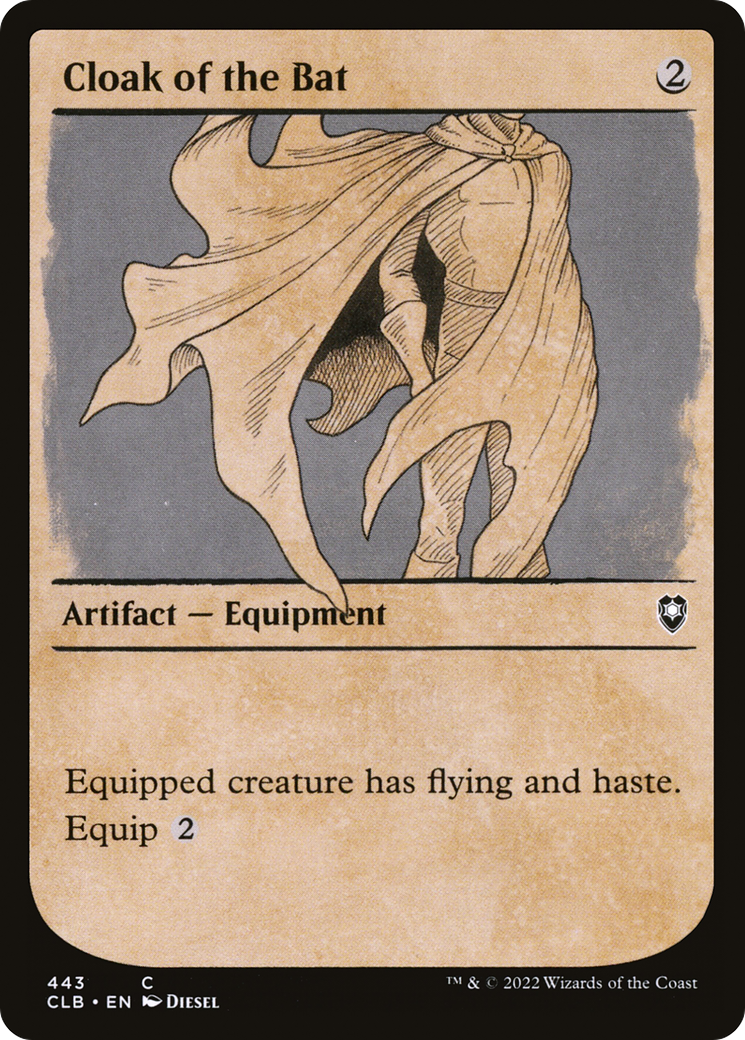 Cloak of the Bat (Showcase): (Showcase) [Commander Legends: Battle for Baldur's Gate]
