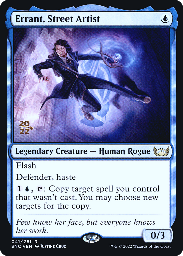 Errant, Street Artist [Streets of New Capenna Promos] Foil
