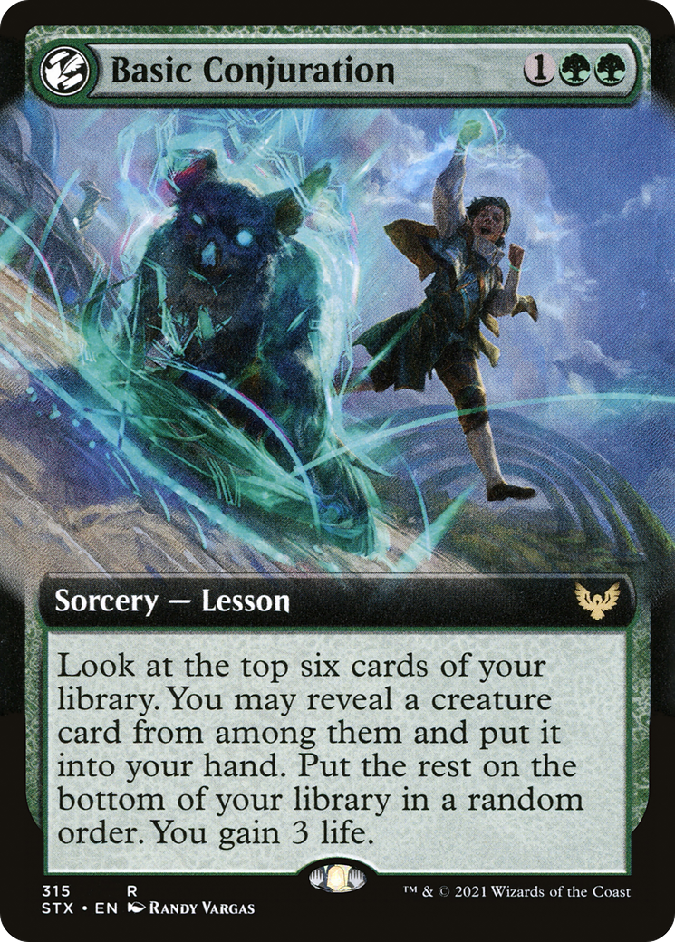 Basic Conjuration (Extended Art) - Strixhaven: School of Mages: (Extended Art, lesson)