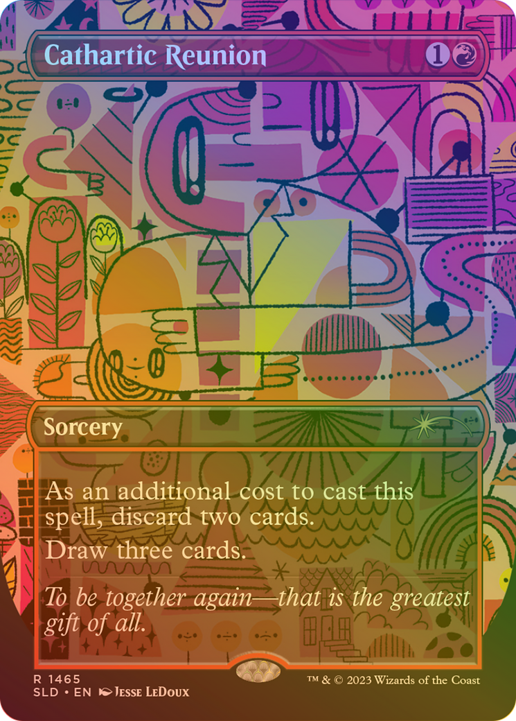 Cathartic Reunion (Rainbow Foil) [Secret Lair Drop] (Borderless) Foil