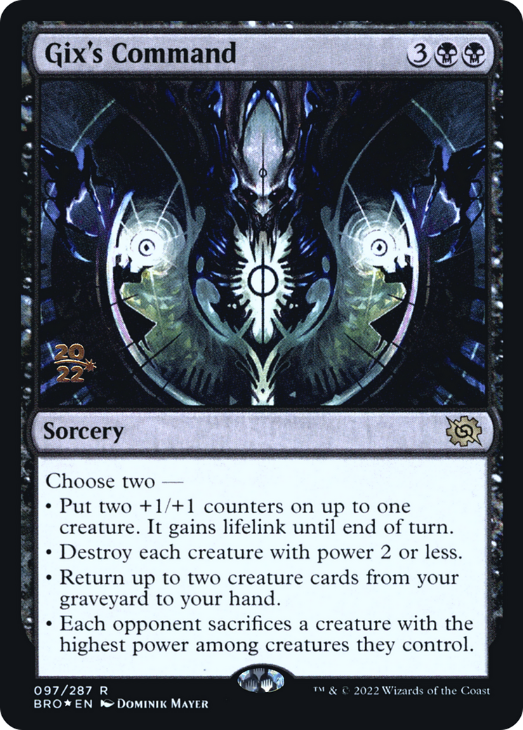 Gix's Command [The Brothers' War Promos] Foil