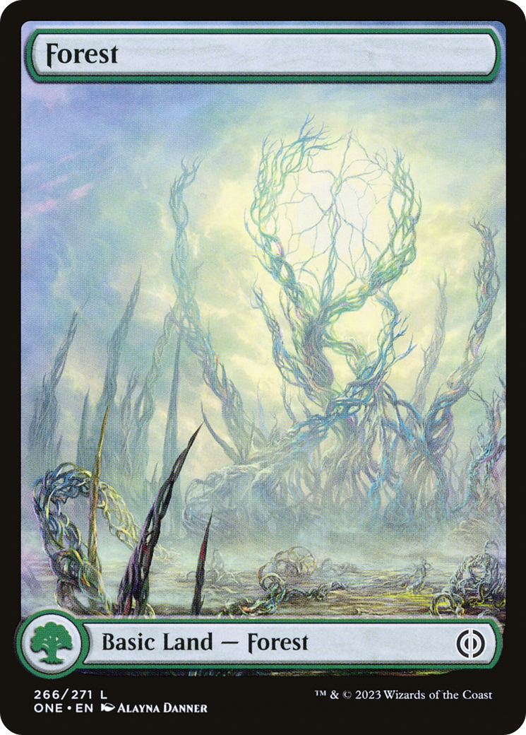 Forest (266) - Full Art [Phyrexia: All Will Be One]