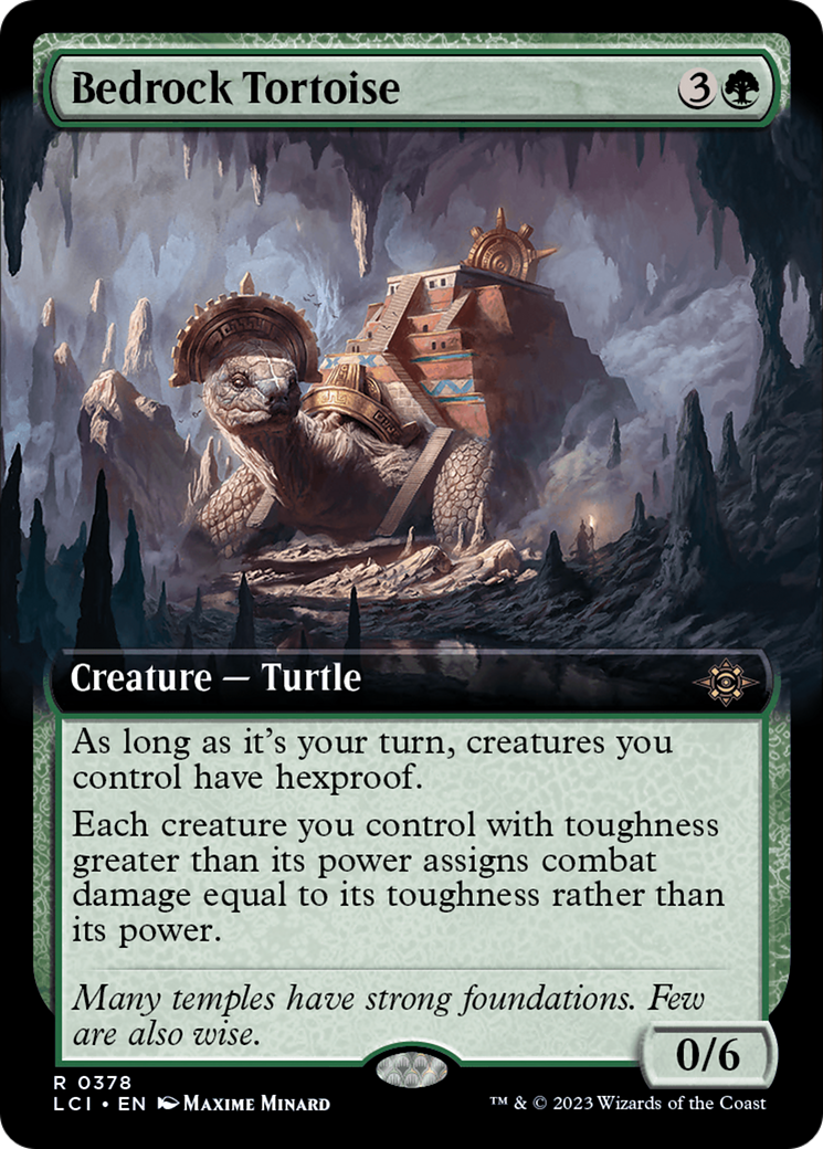 Bedrock Tortoise (Extended Art) - The Lost Caverns of Ixalan: (Extended Art)