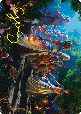 Realm Seekers Art Card (Gold-Stamped Signature) [Art Series: Universes Beyond: The Lord of the Rings: Tales of Middle-earth]
