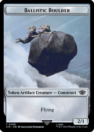 Ballistic Boulder // Food (0011) Double-Sided Token - The Lord of the Rings: Tales of Middle-earth Foil