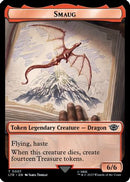 Smaug // Food (0009) Double-Sided Token - [The Lord of the Rings: Tales of Middle-earth] Foil