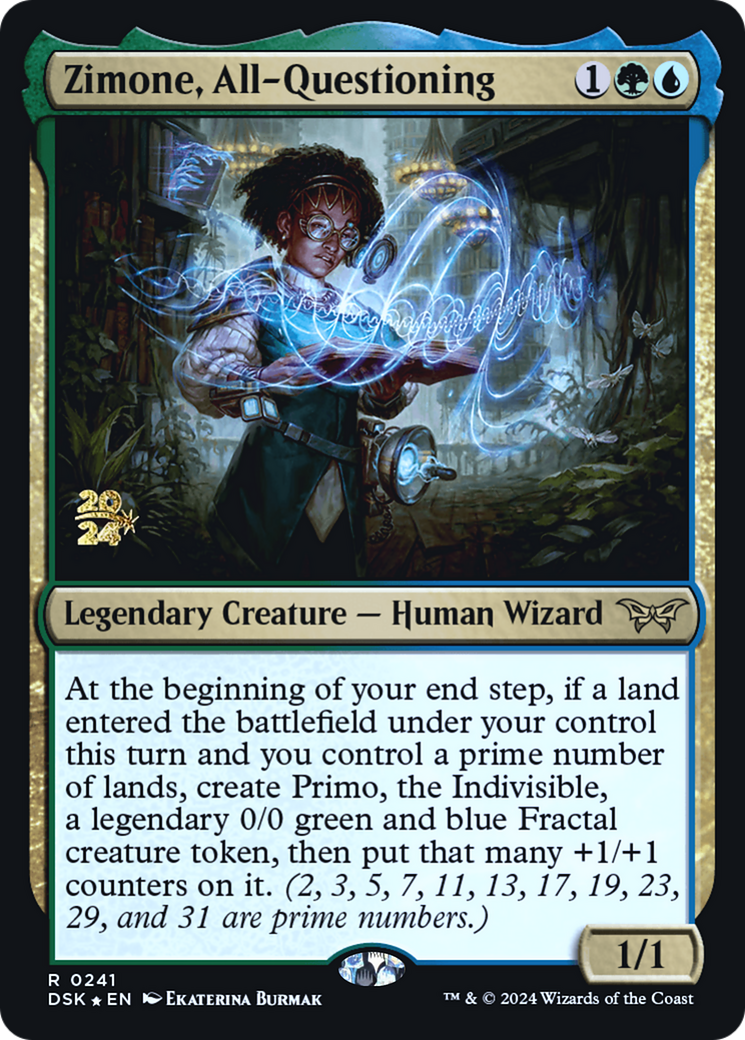 Zimone, All-Questioning [Duskmourn: House of Horror Promos] Foil
