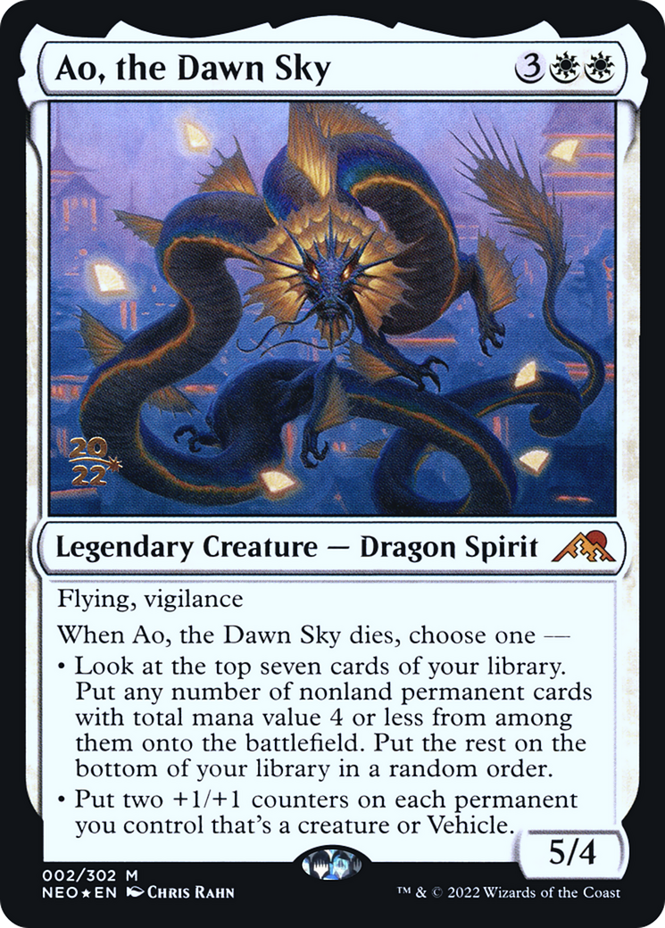Ao, the Dawn Sky - Kamigawa: Neon Dynasty Promos Foil
