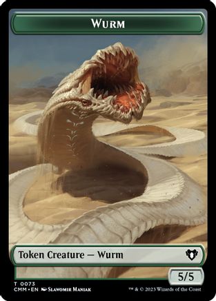 Wurm // Spider Double-Sided Token [Commander Masters]