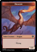 Dragon // Kor Ally Double-Sided Token [Commander Masters]