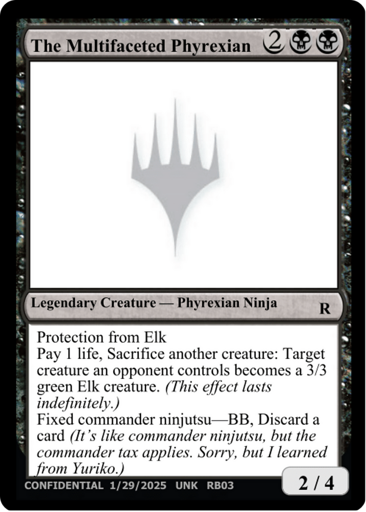 The Multifaceted Phyrexian [Un-Known Event Playtest Cards]