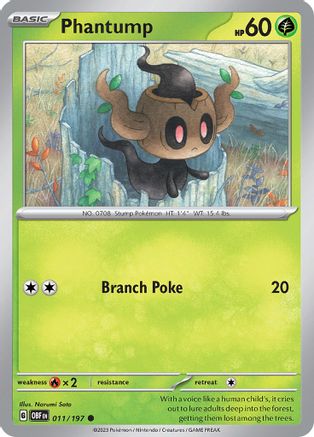 Phantump 011 [SV03 Obsidian Flames]