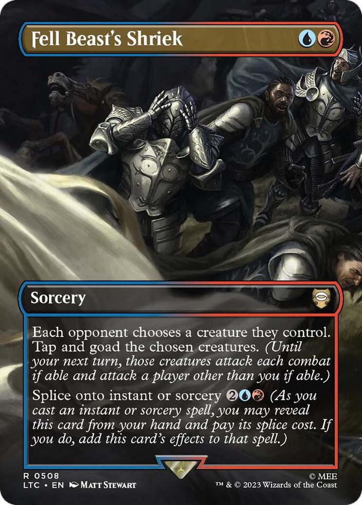 Fell Beast's Shriek (Borderless) [Tales of Middle-earth Commander]