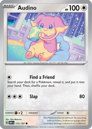 Audino 173 [SV03 Obsidian Flames]